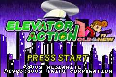 Elevator Action Old & New title screen for GameBoy Advance